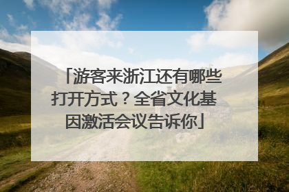 游客来浙江还有哪些打开方式？全省文化基因激活会议告诉你
