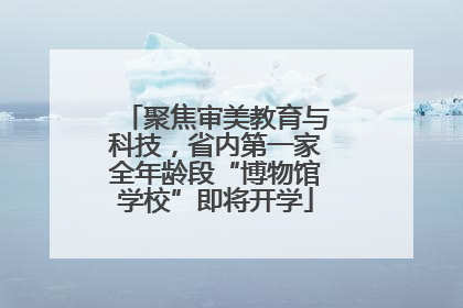 聚焦审美教育与科技，省内第一家全年龄段“博物馆学校”即将开学
