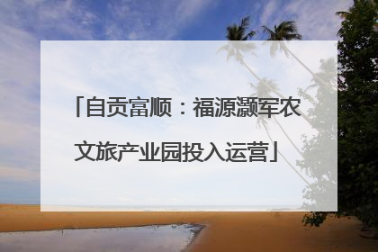 自贡富顺：福源灏军农文旅产业园投入运营