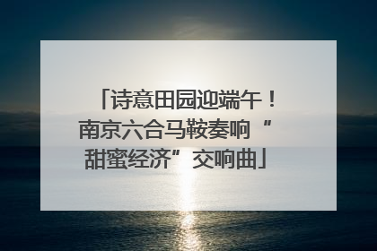 诗意田园迎端午！南京六合马鞍奏响“甜蜜经济”交响曲