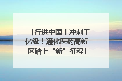 行进中国丨冲刺千亿级！通化医药高新区踏上“新”征程