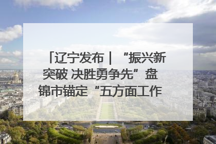 辽宁发布｜“振兴新突破 决胜勇争先”盘锦市锚定“五方面工作”力争全年地区生产总值增长5.5%左右
