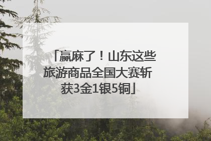 赢麻了！山东这些旅游商品全国大赛斩获3金1银5铜