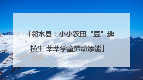 邻水县：小小农田“豆”趣横生 莘莘学童劳动添能
