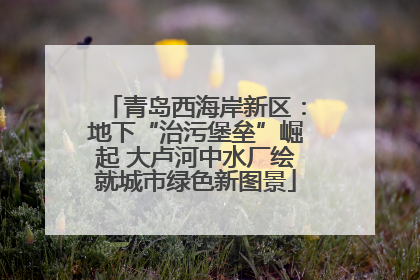 青岛西海岸新区：地下“治污堡垒”崛起 大卢河中水厂绘就城市绿色新图景