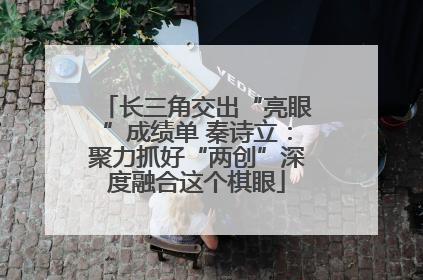 长三角交出“亮眼”成绩单 秦诗立：聚力抓好“两创”深度融合这个棋眼