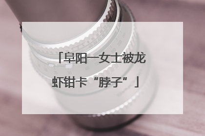 阜阳一女士被龙虾钳卡“脖子”