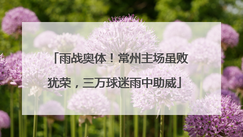 雨战奥体！常州主场虽败犹荣，三万球迷雨中助威