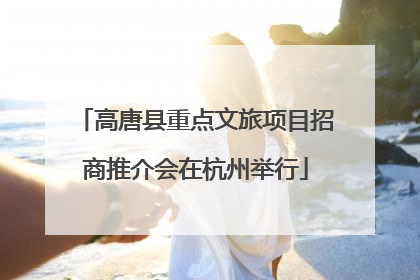 高唐县重点文旅项目招商推介会在杭州举行