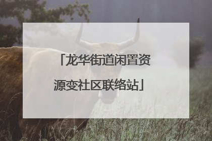 龙华街道闲置资源变社区联络站