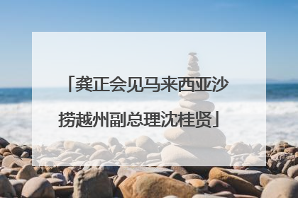 龚正会见马来西亚沙捞越州副总理沈桂贤