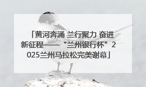 黄河奔涌 兰行聚力 奋进新征程——“兰州银行杯”2025兰州马拉松完美谢幕