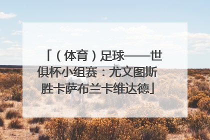 （体育）足球——世俱杯小组赛：尤文图斯胜卡萨布兰卡维达德