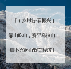 （乡村行·看振兴）靠山吃山，赛罕乌拉山脚下兴起山野菜经济