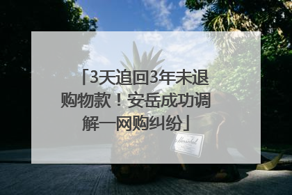 3天追回3年未退购物款！安岳成功调解一网购纠纷