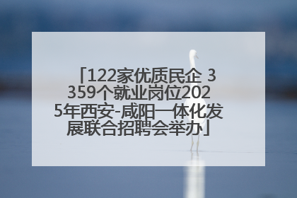 122家优质民企 3359个就业岗位2025年西安-咸阳一体化发展联合招聘会举办