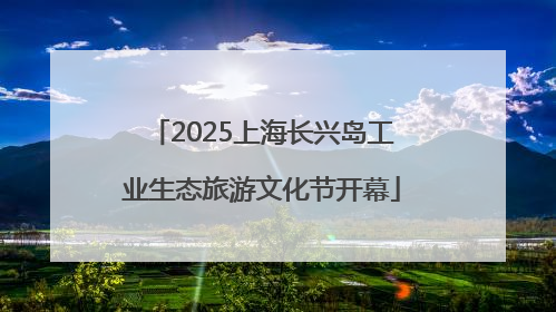 2025上海长兴岛工业生态旅游文化节开幕