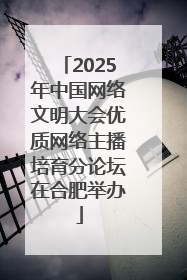 2025年中国网络文明大会优质网络主播培育分论坛在合肥举办